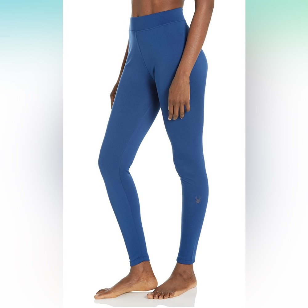 New! Spyder women’s small blue base layer legging pants